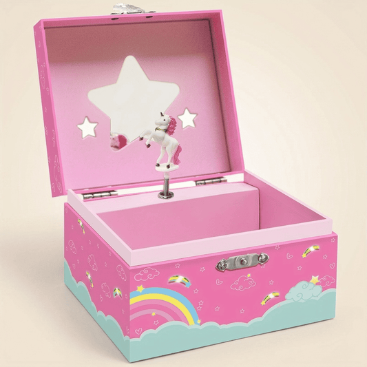 Licornys, boîte à musique licorne, modèle miroir étoile