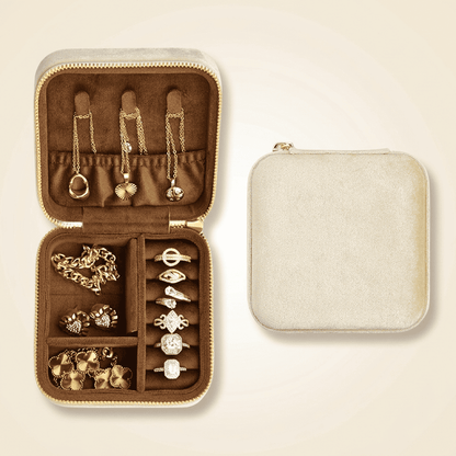 Petite Boîte à Bijoux Vintage en Velours — Topazys™