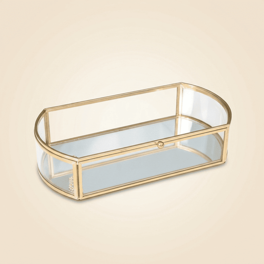 Vesperys, boîte à bijoux en verre transparent classique, modèle grande taille