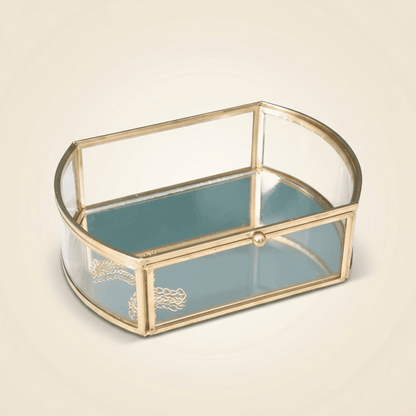 Vesperys, boîte à bijoux en verre transparent classique, modèle moyenne taille