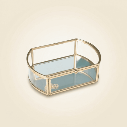 Vesperys, boîte à bijoux en verre transparent classique, modèle petite taille
